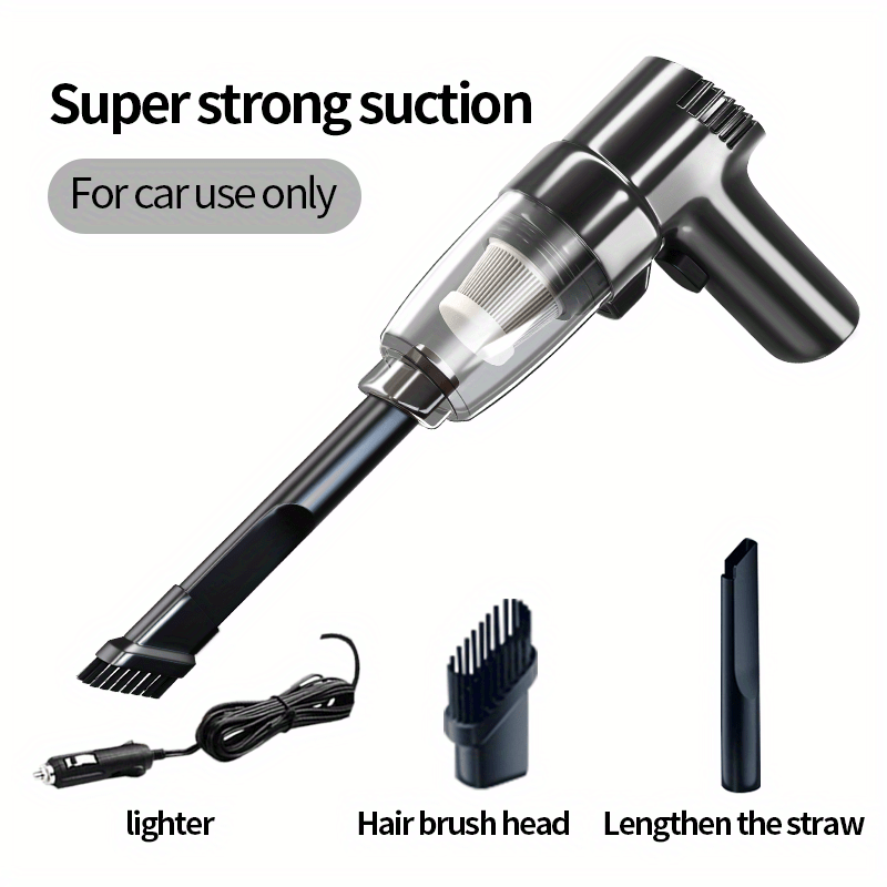 Car Mounted Vacuum Cleaner, Super Strong, High-Power, High Suction, Dry And Wet Dual-Purpose Sedan, Small, Mini, Handheld, Multifunctional, Portable, Without Battery