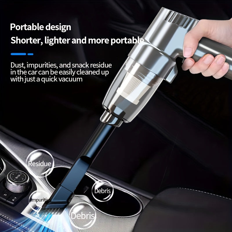 Car Mounted Vacuum Cleaner, Super Strong, High-Power, High Suction, Dry And Wet Dual-Purpose Sedan, Small, Mini, Handheld, Multifunctional, Portable, Without Battery